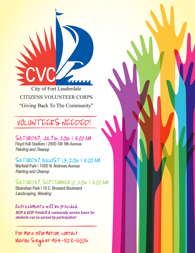 Citizens Volunteer Corps Summer 2016