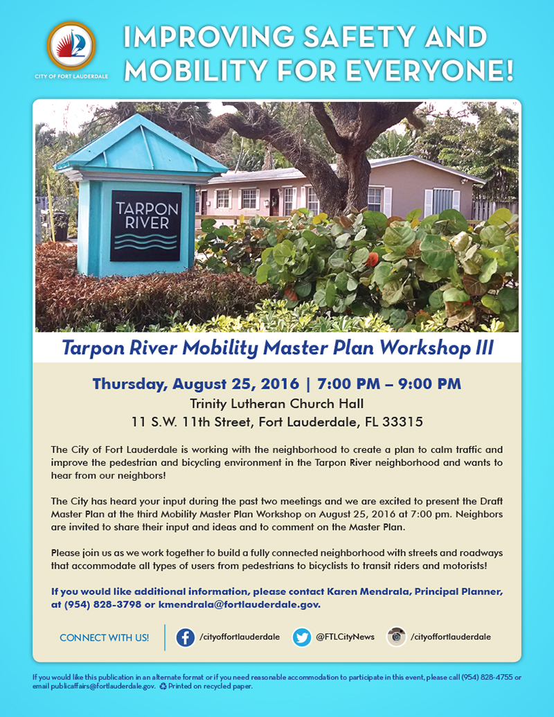 Tarpon River Workshop August 2016