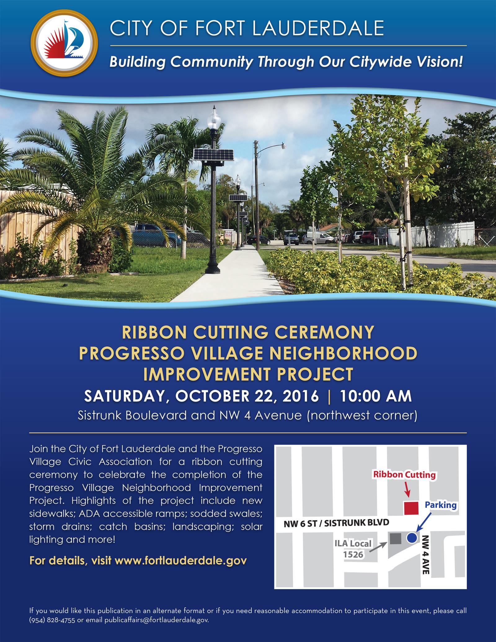 Progresso Village Ribbon Cutting 10-22-16