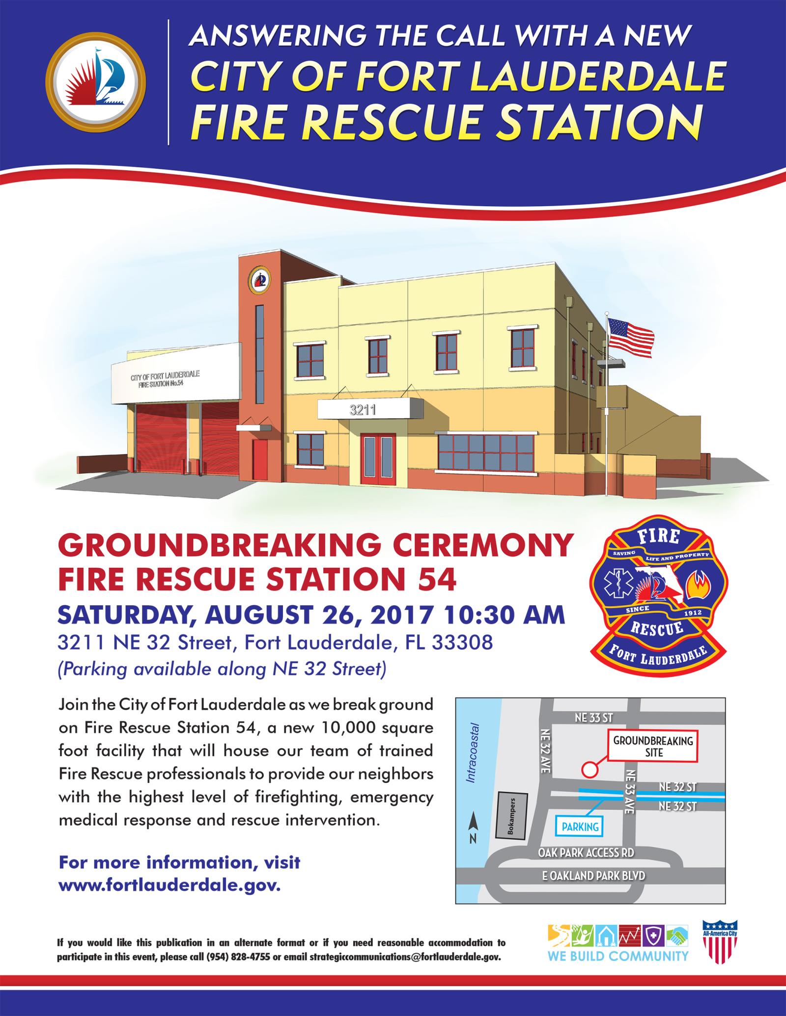 Fire Station 54 Groundbreaking 08-26-17