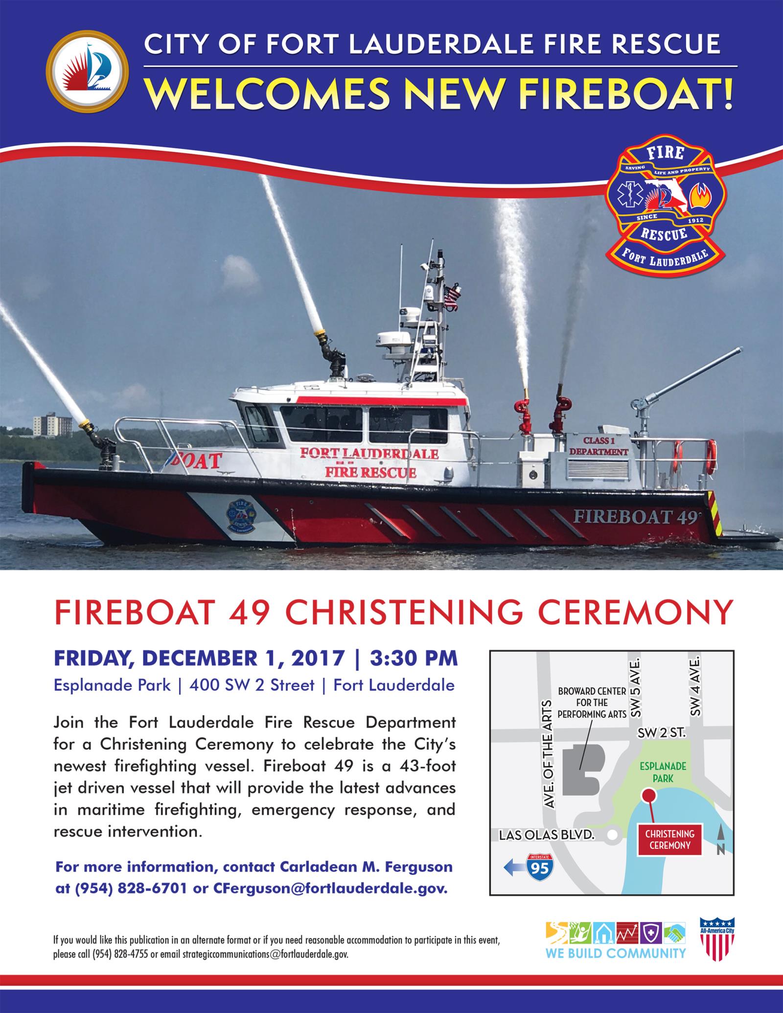 Fireboat Christening Ceremony 12-01-17