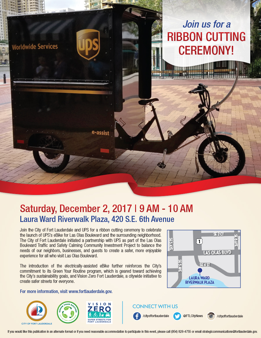 4221 UPS FTL eBike Ribbon Cutting Ceremony_Flyer_Final