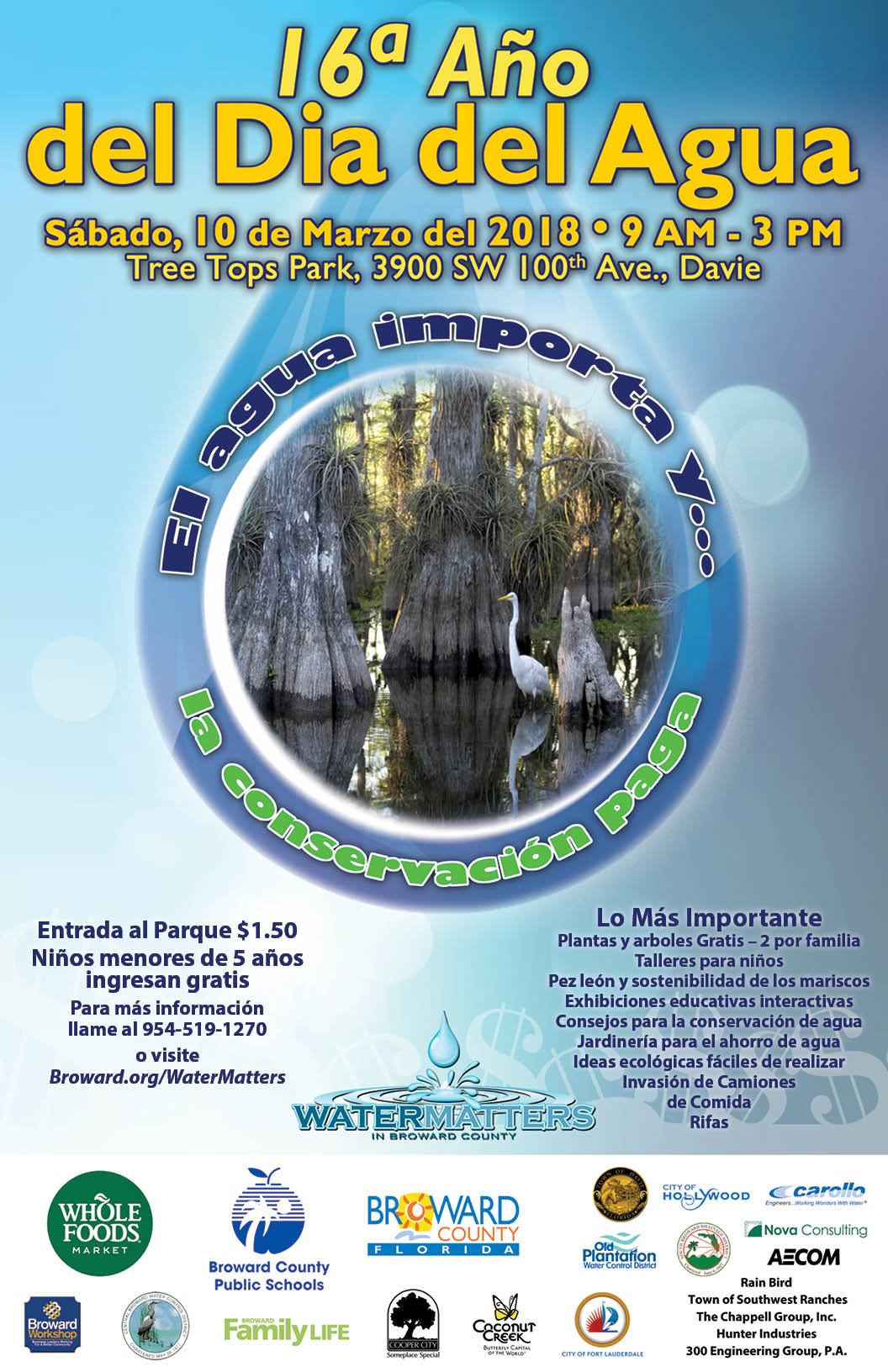 2018 Water Matters Day Spanish Poster