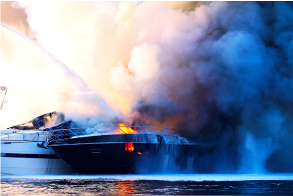 Boat on fire 2