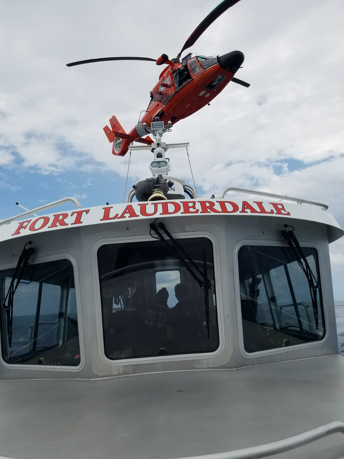 Boat and Helicopter on top