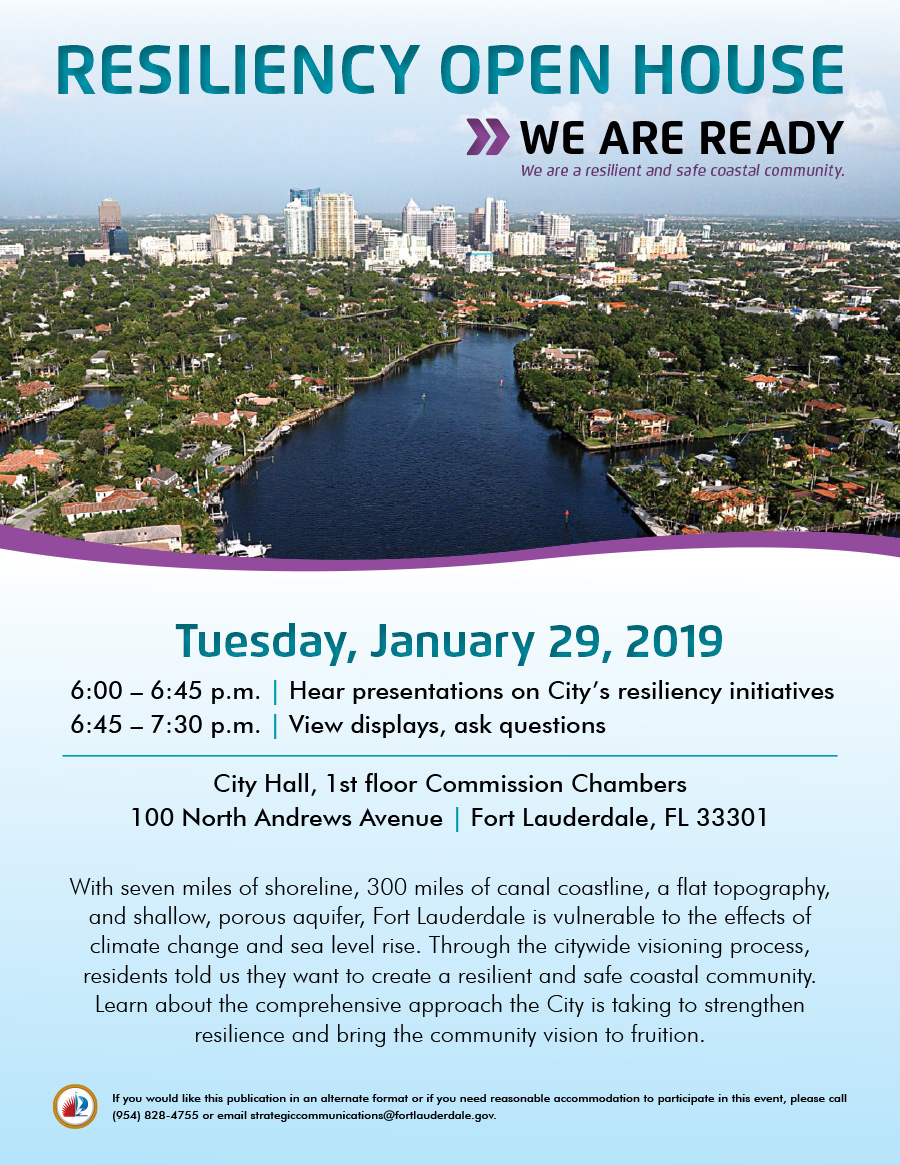 Resiliency Open House Meeting Flyer