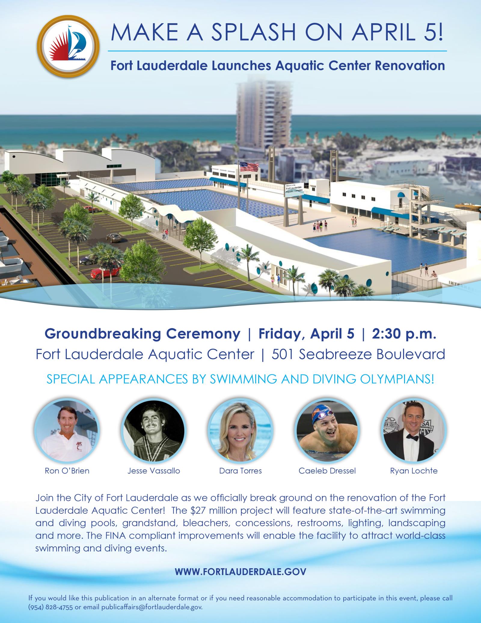 Aquatic Center Groundbreaking 04-05-19