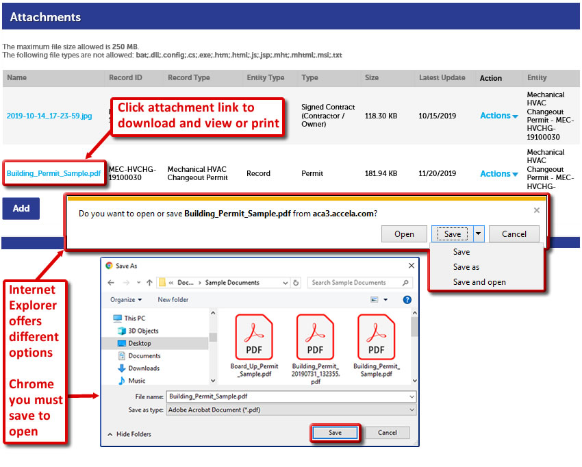 LauderBuild Record Info View Attachments