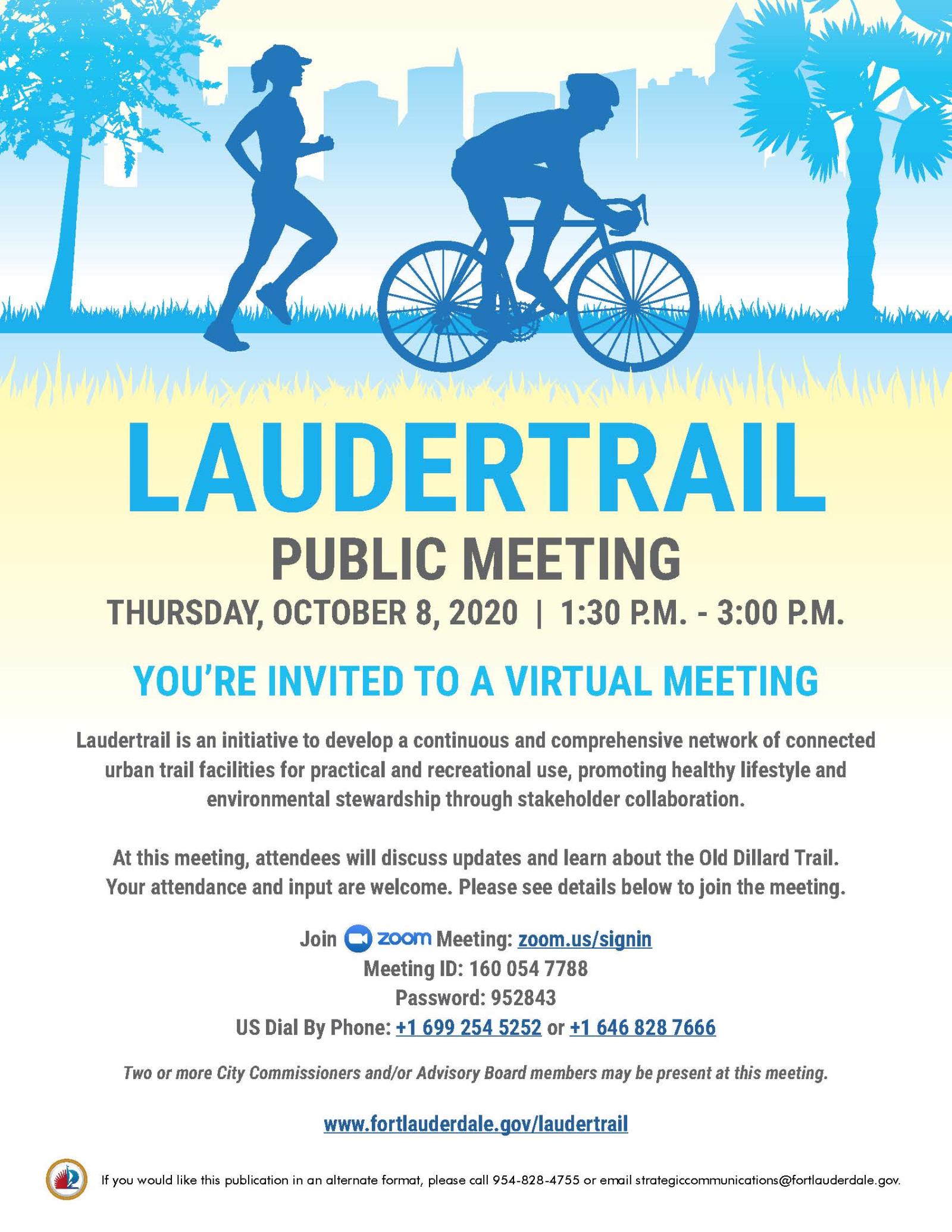 Laudertrail Public Meeting Oct 8