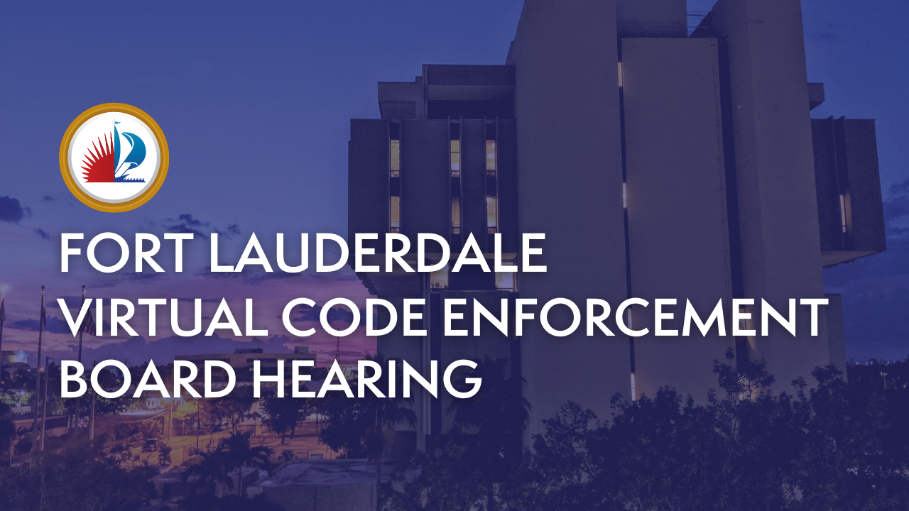 Virtual Code Enforcement Board Hearing