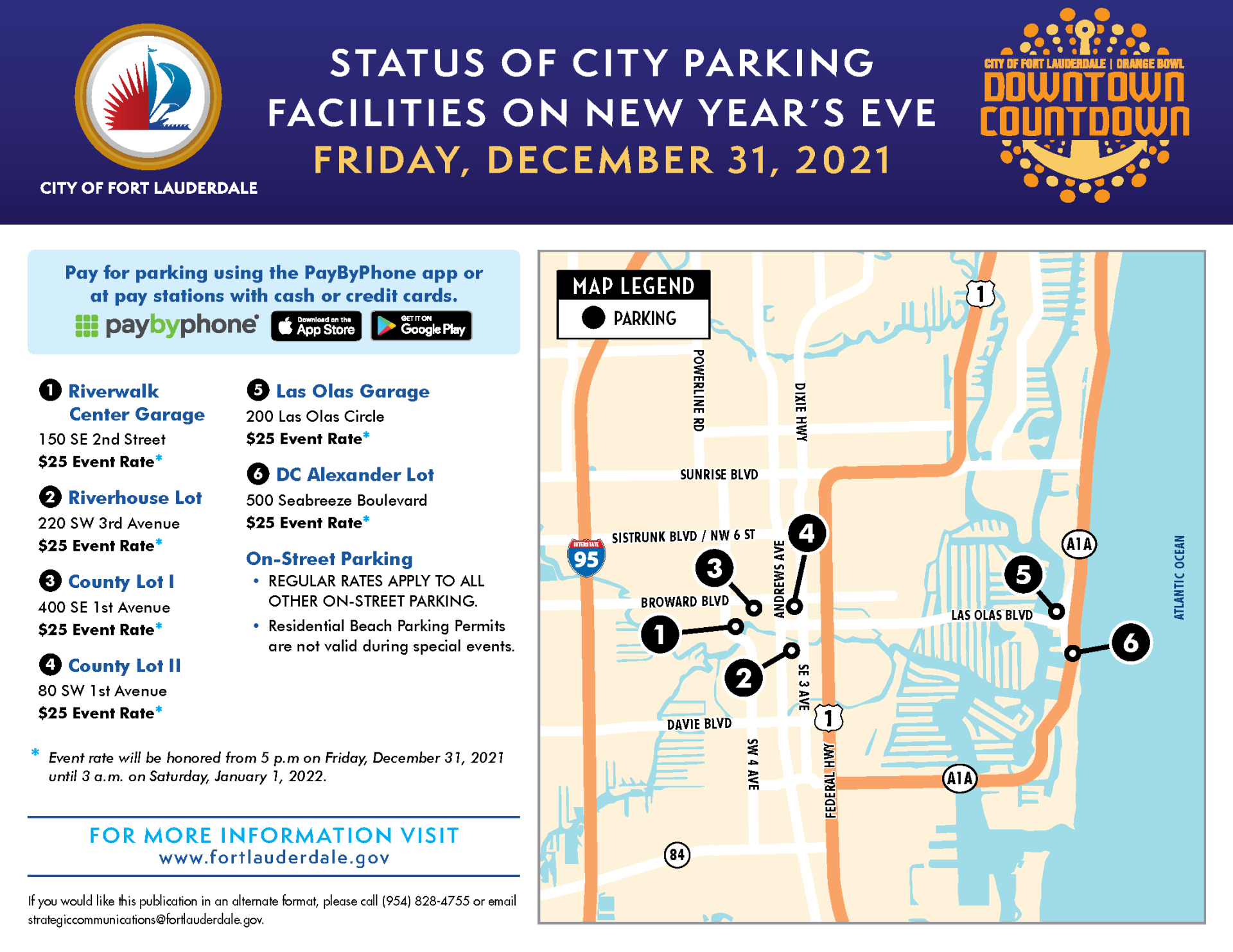 7333 TAM New Years Eve Parking Map 2022