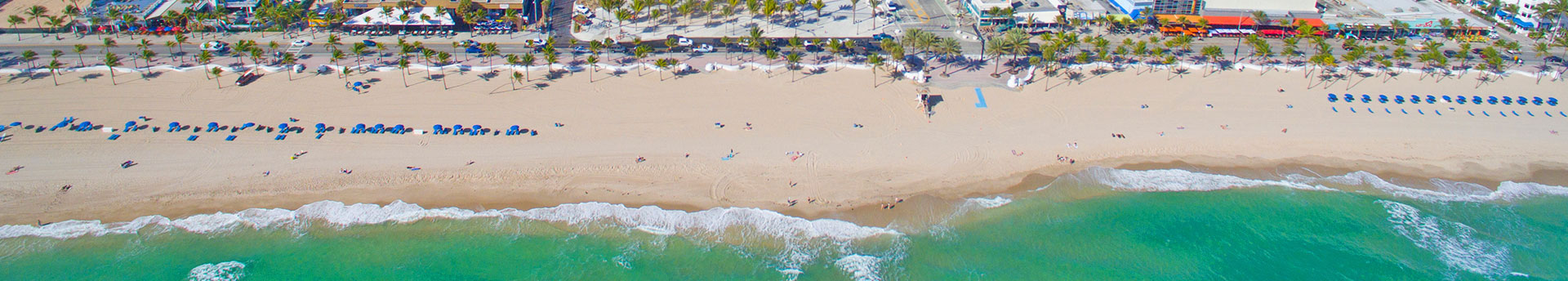 Fort Lauderdale beach aerial