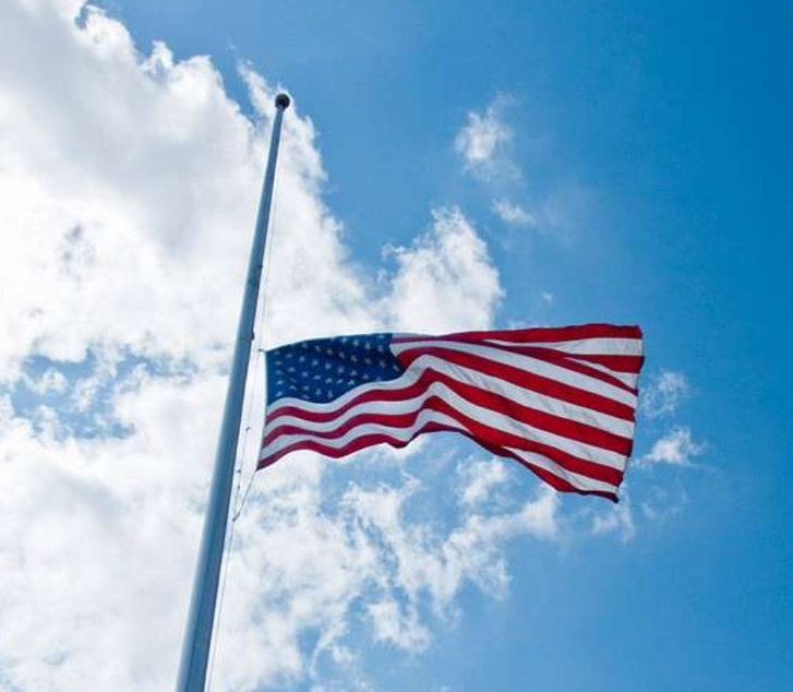 US Flag at Half-Staff