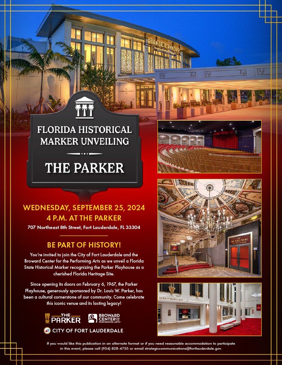 8876 The Parker Historic Marker Unveiling_Flyer09052024 WEB